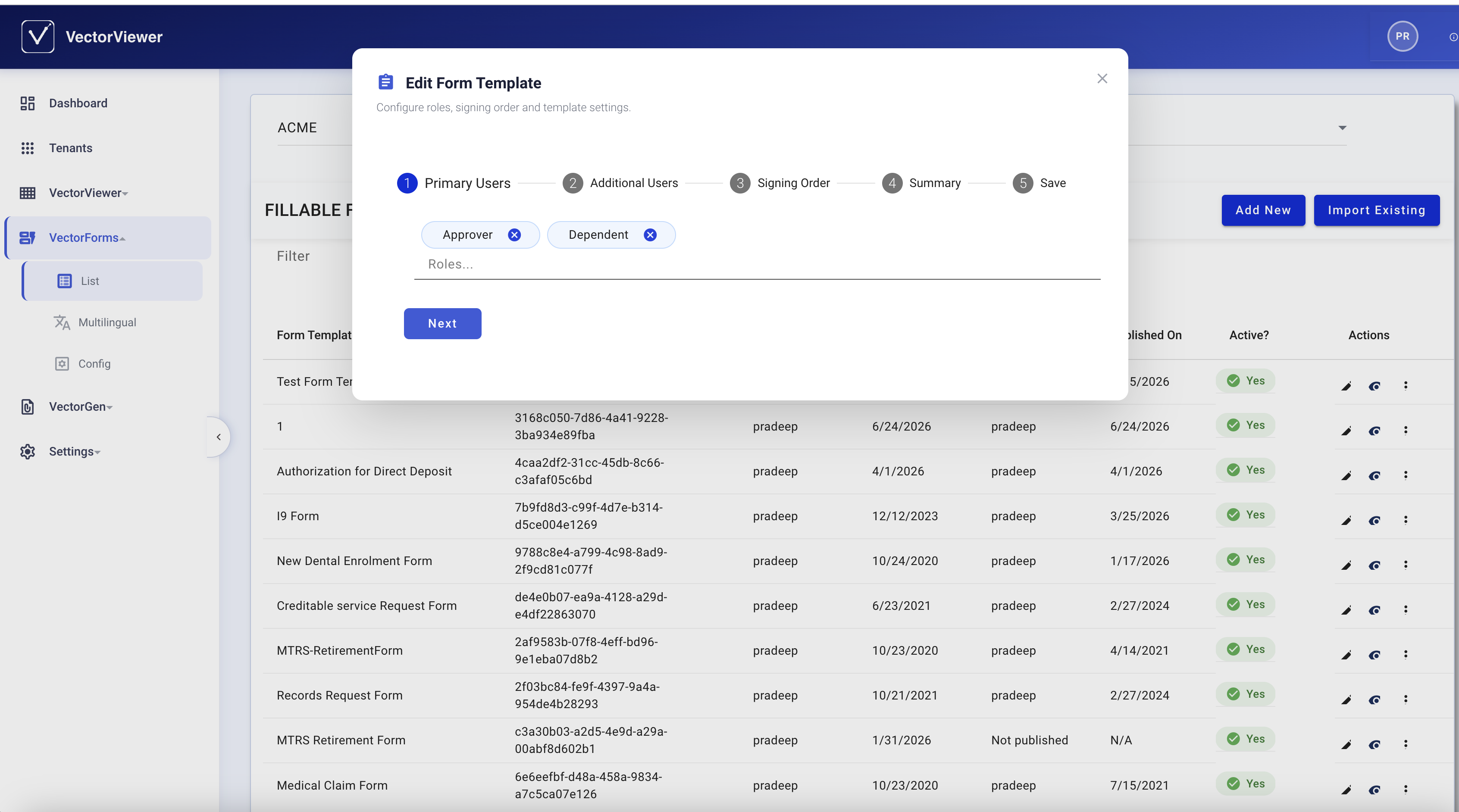 Sample product screenshot