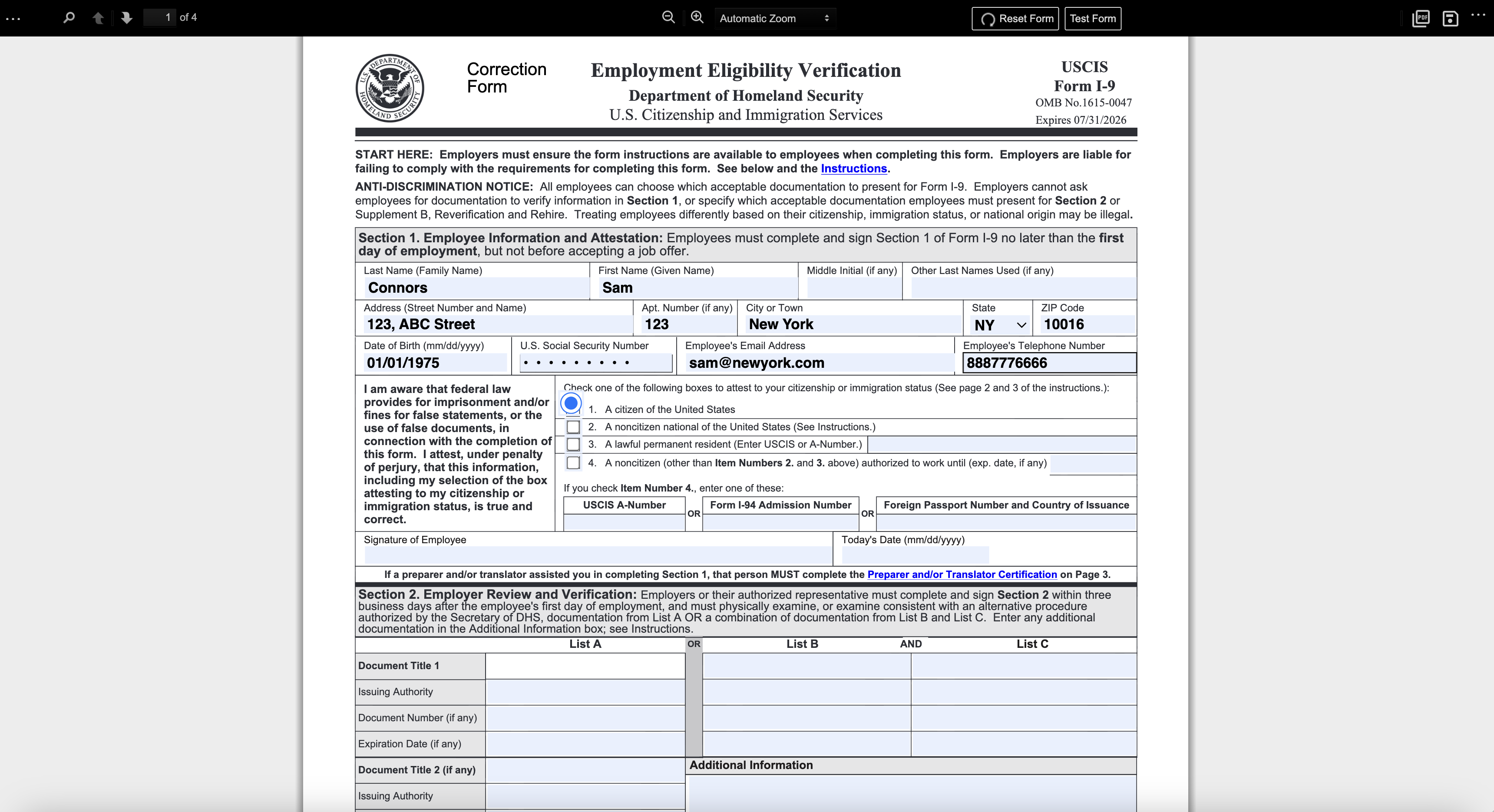 Sample product screenshot