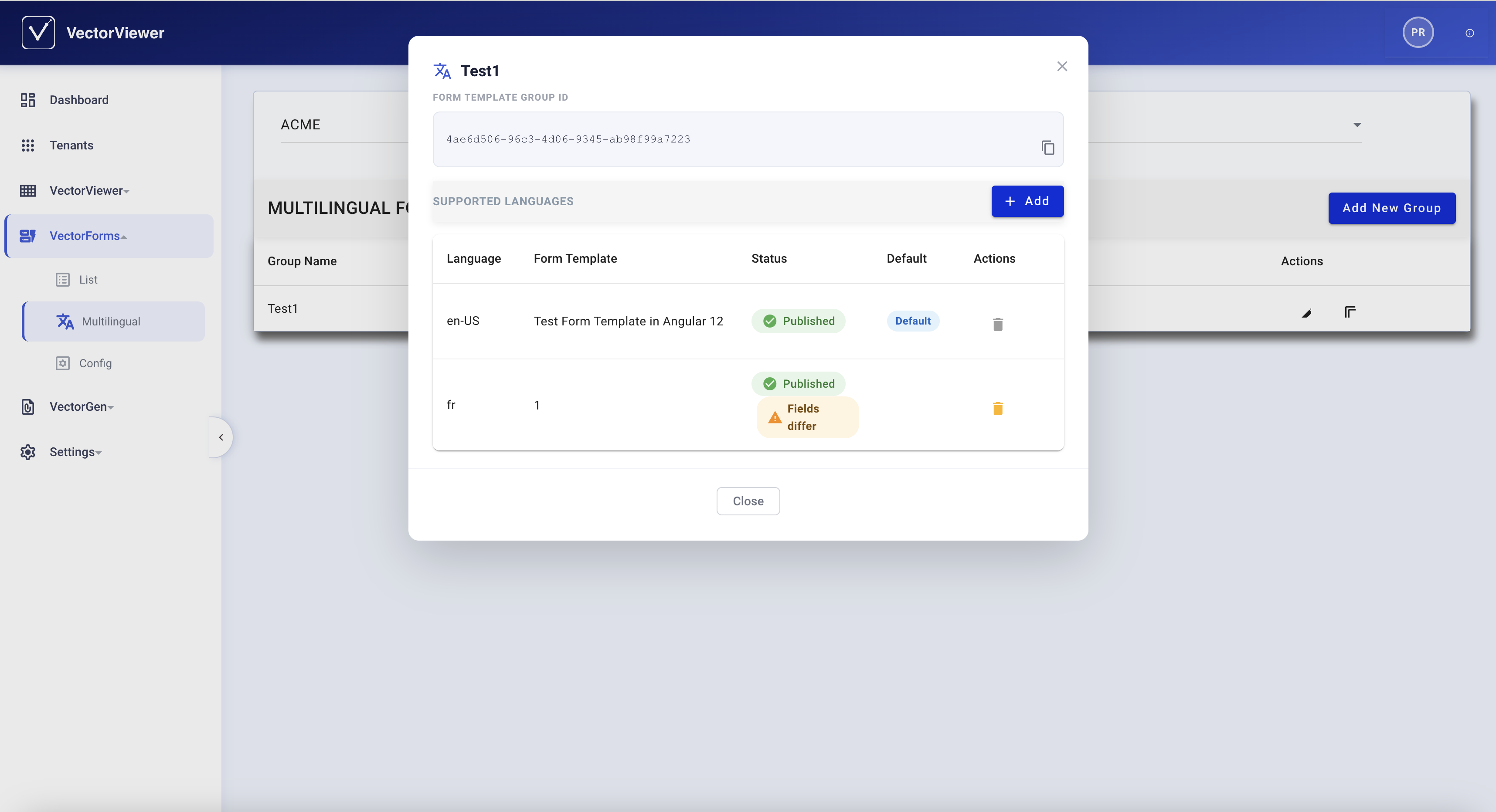 Sample product screenshot