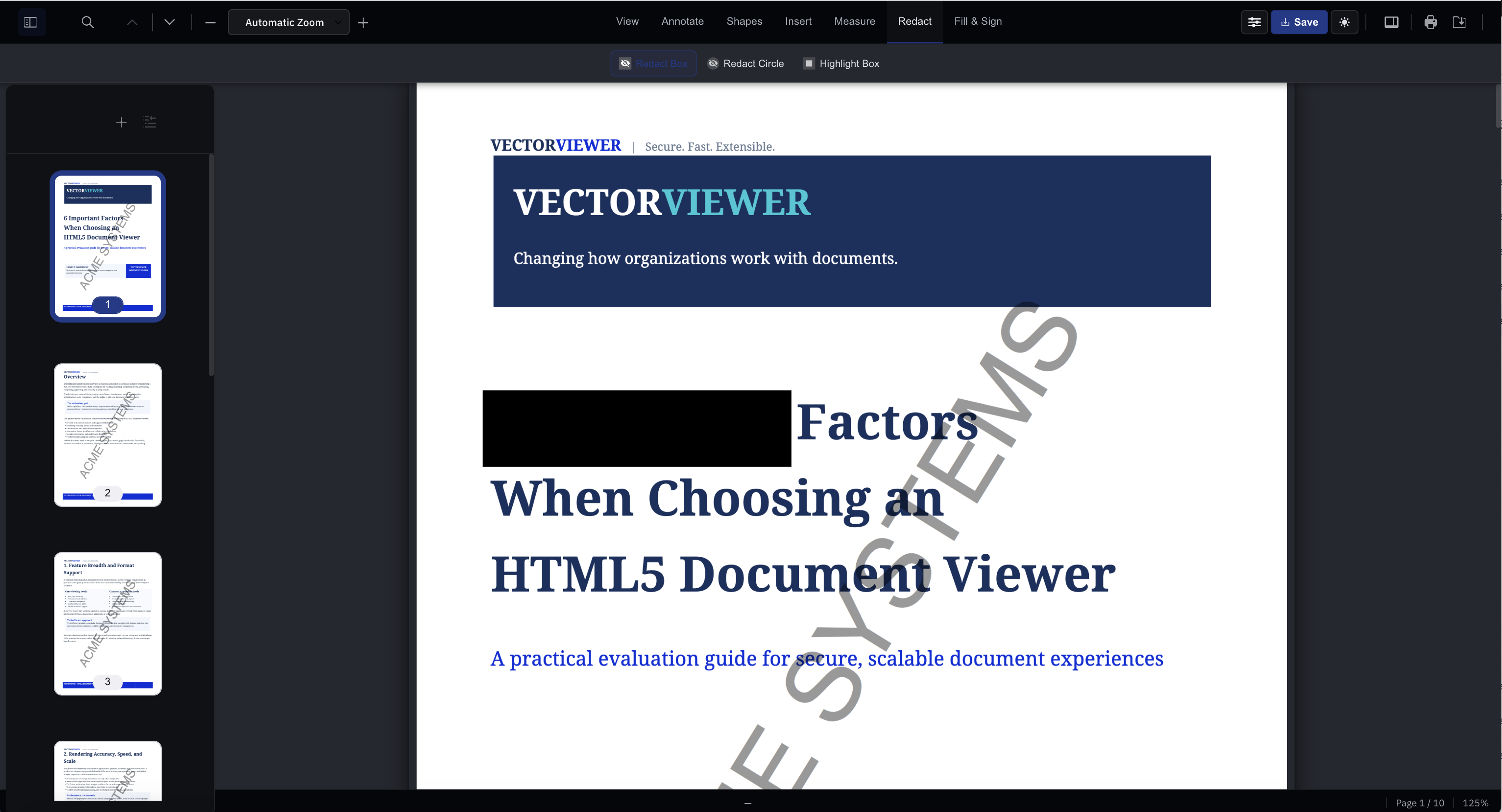 Sample product screenshot
